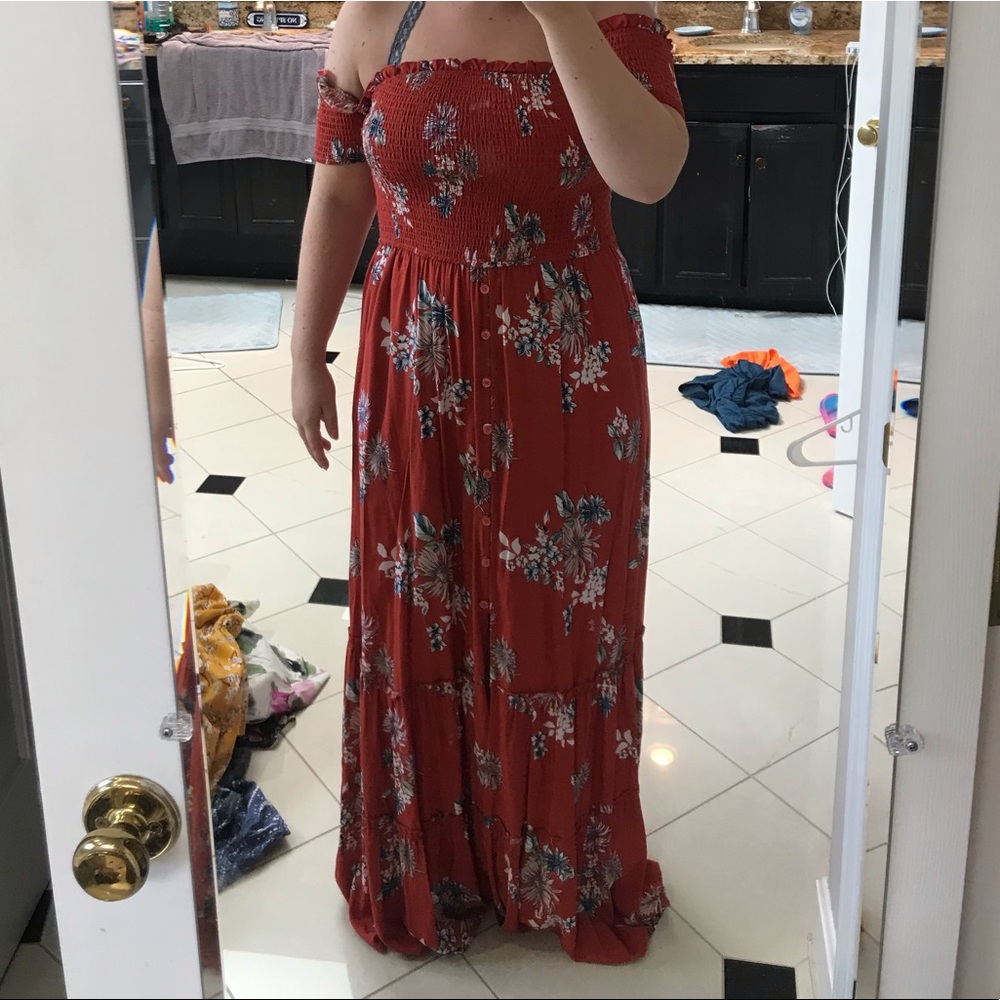 off-the-shoulder dress